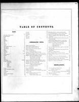 Table of Contents, Delaware County 1870